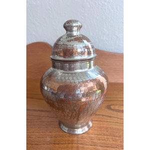 Direct Factory Sale Elegant Shiny Silver Metal <b>Ginger</b> <b>Jar</b> Large Size Tabletop Flower Decoration Elegant Design In Lowest Price - Product Image 1