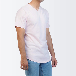 Camisetas personalizadas con cuello en V para hombre, manga corta, transpirables, cómodas, al por mayor, servicio OEM personalizado, camisetas para hombre - Product Image 2