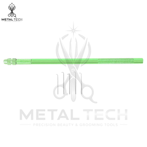 Kit de 5 aiguilles de ventilation en aluminium vert avec micro-aiguilles à crochet en acier – Outils professionnels pour la pose d'extensions capillaires et la fabrication de perruques en dentelle - Product Image 5