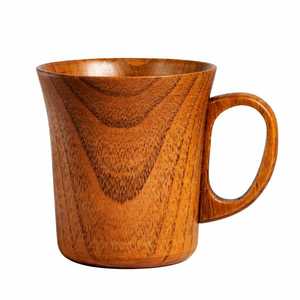 Personalized Rustic Handcrafted Brown Wooden <b>Mug</b> with Engraving Customized Logo & Design Polished Finish for Business Gifts - Product Image 2