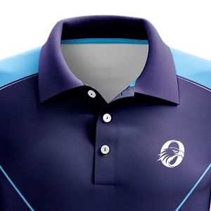 Maillot de cricket bleu marine pour homme, col polo, chemise de sport légère, uniforme d'équipe athlétique, respirant, pour l'entraînement et les matchs - Product Image 3