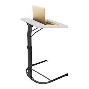Tavolino Pieghevole Portatile a 3 Altezze a Forma di C, Scrivania Regolabile per Divano, TV e Laptop, per Pranzo e Caffè, Design Elegante e Confortevole - Product Image 5