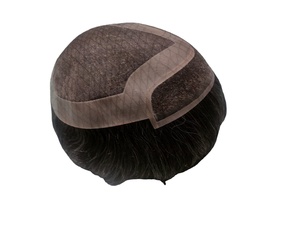 Meilleure vente Perruque pour hommes de haute qualité Remy Transparent HD Lace Toupee Taz Hair Bangladesh Mono Front Lace Design - Product Image 6