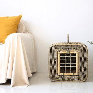 Handmade Best Selling Rattan Pet Carrier Pet Cages <b>Wicker</b> Animal Carrying <b>Bags</b> - Product Image 4