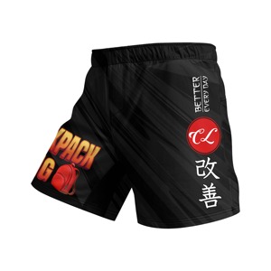 Shorts MMA pour hommes, imprimé artistique, taille élastique, entraînement en salle de sport, kickboxing, légers, séchage rapide, colorés, haut de gamme pour arts martiaux - Product Image 2