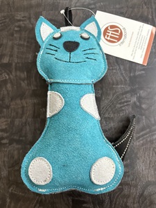FHS International Blue <b>Cat</b> Chew <b>Toy</b> for <b>Cats</b> Durable Textile <b>Interactive</b> Small Manual Operation Cute Style Indoor Use - Product Image 1