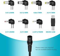 Cordon d'alimentation universel 12W 3V-12V DC, adaptateur secteur pour appareils électroniques domestiques, routeurs, enceintes, écrans LCD, caméras CCTV