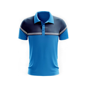 Camisas Polo para Hombre al por Mayor OEM, Camisas Polo Personalizadas de Talla Grande para Hombre, Camisas de Golf Bordadas con Contraste de Color y Manga Corta Deportiva - Product Image 1