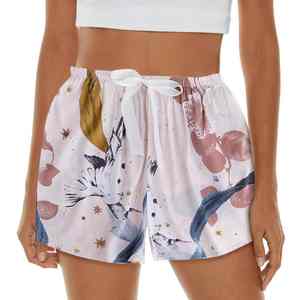 Nuevos Shorts de Playa Deportivos de Cintura Alta para Mujer, con Protección Solar, Logotipo Personalizado, Diseño a Cuadros y Colores Lavados - Product Image 2