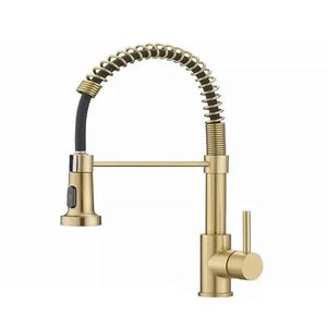Industrial 1 Handle 1 Hole 3 Hole Faucet Farmhouse Camper Kitchen Faucet with Pull Sprayer for Laundry Utility RV Wet B - Product Image 1