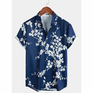 เสื้อชายหาดไซส์ใหญ่สำหรับผู้ชาย สไตล์สุดเท่ ผ้าฝ้าย 100% ระบายอากาศได้ดี เป็นมิตรกับสิ่งแวดล้อม ป้องกันรังสียูวี ดีไซน์ป้องกันการหดตัวตามสั่ง - Product Image 1