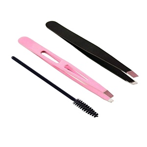 ชุดแหนบต่อขนตา SAAR GLOBAL SURGICAL สแตนเลสสตีล ป้องกันแม่เหล็ก ปลายเรียวเรียบ สีชมพู-ดำ พร้อมแปรงปัดขนตา - Product Image 6