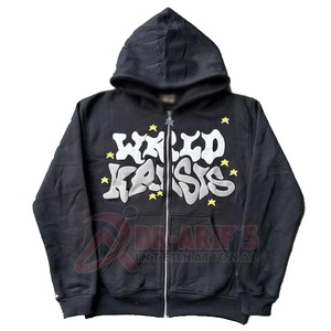 Streetwear d'hiver Design personnalisé pour sweat à capuche zippé pour hommes 100% Cotton Fleece OEM Supplier Pakistan - Product Image 5