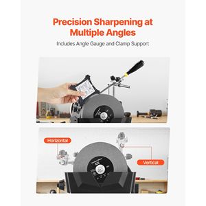 Affilatrice per coltelli raffreddata ad acqua da 8 pollici, sistema di affilatura a umido, velocità di affilatura 155 RPM, affilatrici verticali/orizzontali. - Product Image 2