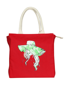 Sac fourre-tout en toile écologique de qualité supérieure pour femmes, personnalisable, avec cordon de serrage, taille moyenne, vente en gros, cadeau pour le shopping - Product Image 2