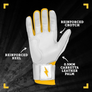 Guantes de béisbol de primera calidad, 100% cuero Cabratta, con logotipo y diseño personalizados, calidad profesional, guantes de bateo premium. - Product Image 2