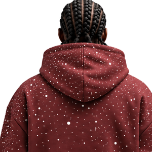 Brown <b>White</b> Men Pullover <b>Hoodie</b> Regular Fit Casual Fleece Sweatshirt Drawstring Hood Kangaroo Pocket 100% Cotton Winter - Product Image 4