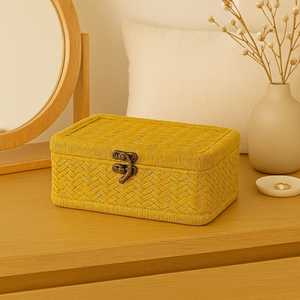 Handwoven Rectangle Sheetal Pati Credit <b>Card</b> <b>Holder</b> | Eco-Friendly Plant Fiber <b>Card</b> Sleeve | <b>Slim</b> Vegan Wallet for USA Market - Product Image 6