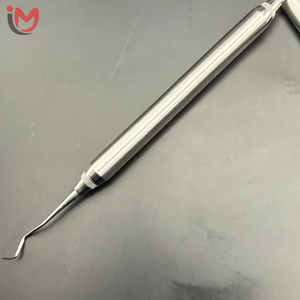 Raspador Dental Manual de Metal, Herramienta de Limpieza Dental de Acero, Instrumento Quirúrgico Plateado Pulido - Product Image 2