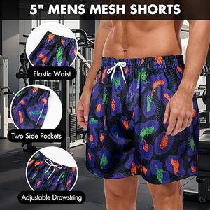 Shorts de bain rayés pour hommes Modern Movements, extensibles dans 4 directions, écologiques, séchage rapide, avec cordon de serrage, décontractés, taille mi-haute - Product Image 5