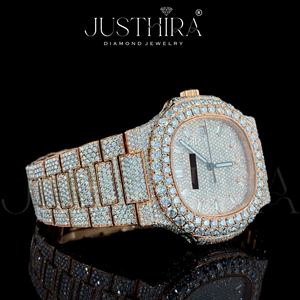Reloj de Cuarzo con Diamantes Moissanite, Cuadrado, Unisex, Claridad VVS, Esfera con Incrustaciones, Correa de Acero Inoxidable, Estilo HipHop Deportivo para Uso Diario - Product Image 6