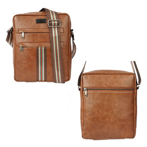 Premium PU Leather Business Sling Bag Stylish Crossbody Chest Pack Lightweight Travel Organizer/Planner Custom Logo Embossed - Product Image 4