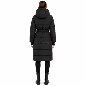 Vente en gros OEM – Manteau matelassé de luxe pour femme avec col en fausse fourrure, doudoune épaisse, export en vrac, personnalisation usine - Product Image 2