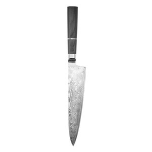 Couteau de chef en acier Damas durable, outil de cuisine haute performance pour une découpe précise de la viande, des légumes et des fruits - Product Image 4