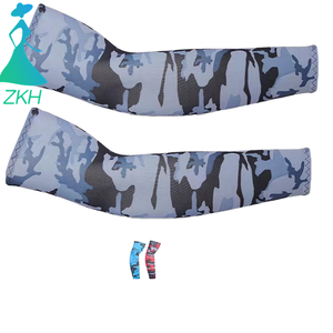 Ensemble de yoga pour femmes WARPRO INDUSTRY, manches de bras imprimées camouflage, respirant, protection anti-UV, sans couture, 100% polyester - Product Image 5