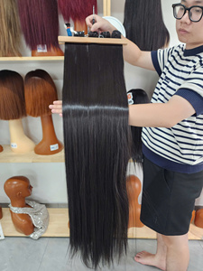 ผมต่อเวียดนามแท้ 100% สีธรรมชาติ พรีเมียม แบบตรง 40 นิ้ว - Product Image 1