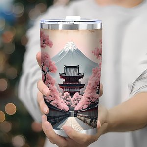 Stainless Steel Tumbler 20oz <b>Double</b> <b>Wall</b> Vacuum Insulated Travel <b>Mug</b> For Car Use - Product Image 3