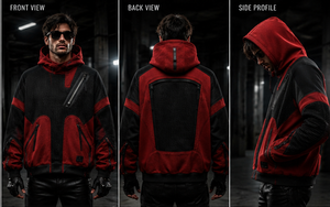 Custom 3D Mesh Fleece Unisex OUTERSHELL Fully for Lining Motorcycle Hoodie CE Approved Removable <b>Protectors</b> Quick Dry - Product Image 2