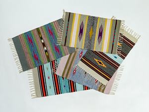 Handwoven Cotton Mats Custom Size Wholesale for Bathroom Living Room Home Decor - Product Image 2