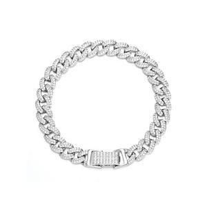 Pulsera de Eslabones Cubanos de Plata de Ley Fina, Cadena Ancha, Joyería Unisex para Fiestas, Accesorio de Lujo Clásico y Elegante para la Muñeca, Estilo de Regalo - Product Image 3
