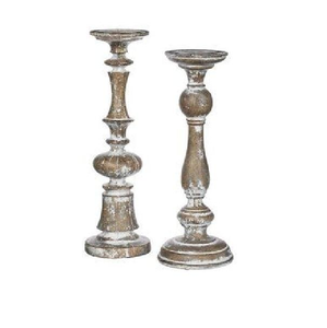 Nouveau Porte-bougie en bois poli écologique, couleur naturelle, design vintage, pièce maîtresse, meilleure qualité, pour bougies piliers - Product Image 1