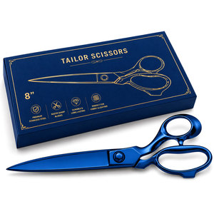 Premium Blue Tailor Scissors 8 Inch <b>Heavy</b> <b>Duty</b> Fabric Cutting Shears with Luxury Gift <b>Box</b> - Product Image 3