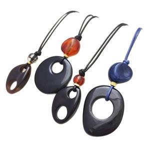 Handcrafted Vintage Fashion Resin Beaded <b>Necklace</b> Vibrant Colorful <b>Statement</b> Jewelry Unisex Stylish Boho Chic Party Everyday - Product Image 6