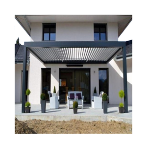 베트남산 내화 야외 구조 통합 배수 기능을 갖춘 프리미엄 알루미늄 정원 Pergola - Product Image 5