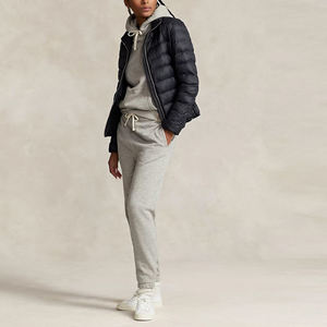 Veste d'hiver personnalisée à fermeture éclair intégrale pour femme, doudoune matelassée décontractée, blouson bomber noir - Product Image 3