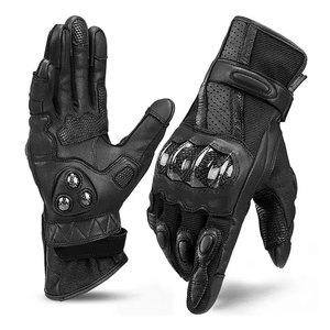 Gants de moto en PU, style sportif moderne, respirants, thermiques, écologiques, longueur poignet, pour le cyclisme, utilisation quatre saisons - Product Image 6