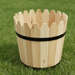 Maceta Ecológica de Madera de Pino, Maceta de Madera Natural, Maceta de Vida Sostenible - Product Image 3