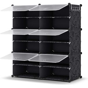 Organizzatore per Scarpe a 6 Ripiani con Capacità di 24 Paia, Armadio Resistente per la Conservazione - Product Image 4