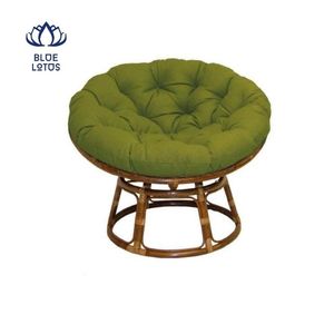 Silla Papasan de Calidad Confiable 2026 con Estructura de Ratán y Asiento Acolchado para Salón y Rincón de Estudio, Estructura Resistente - Product Image 1
