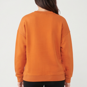 Sudadera de Maternidad de Invierno de Alta Calidad para Mujer, 100% Algodón, Felpa, Hombros Caídos, Cuello Redondo, Sudadera de Lactancia - Product Image 5
