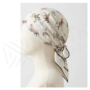 Women's <b>Square</b> <b>Silk</b> <b>Scarf</b> Horse Print Elegant Multi-Functional Fashion Accessory All Seasons - Product Image 3