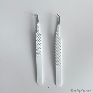 Pince à épiler à pointe en fibre pour sourcils, en acier inoxydable, pour volume de cils, applicateur, outils et accessoires pour cils - Vente en gros - Product Image 5