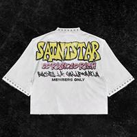 Camiseta Cómoda de Gran Tamaño, Tejida y Estampada, con Gráficos de Alta Definición, 100% Algodón Suave, Costuras Duraderas