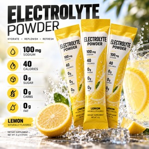 Polvo de Electrolitos Personalizado de Marca Privada OEM ODM, Suplemento Deportivo de Hidratación Diaria con Sabor a Limón - Product Image 4