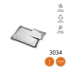 ถาดกระดาษสีเงินแบบใช้แล้วทิ้งสำหรับชุดอุปกรณ์จัดงานปาร์ตี้ - Product Image 3