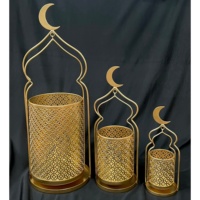 Lanterne marocaine en métal artisanal, décoration classique pour la maison, pour l'Aïd Moubarak, le Ramadan, les mariages, Noël, porte-bougie